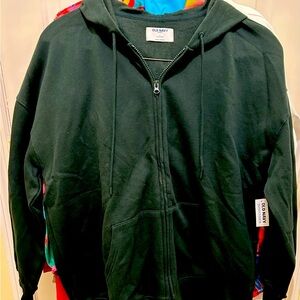Old Navy Forest Green Women’s Tunic Length Hoodie